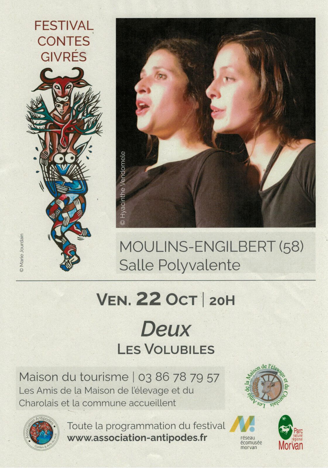 Contes Givrés Vendredi 22 Octobre à 20 h Salle Polyvalente à Moulins-Engilbert 