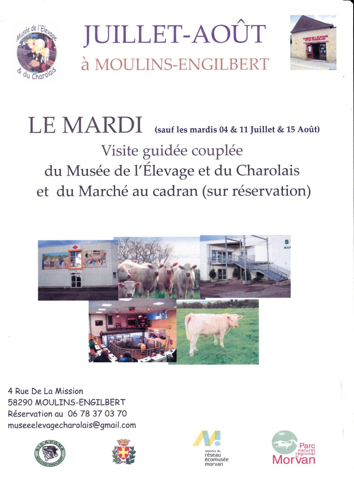 Visite guidée couplée Marché au Cadran/Musée en Août